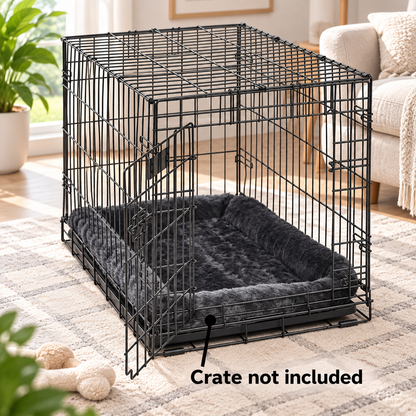 Cozy Bolster Crate Dog Bed