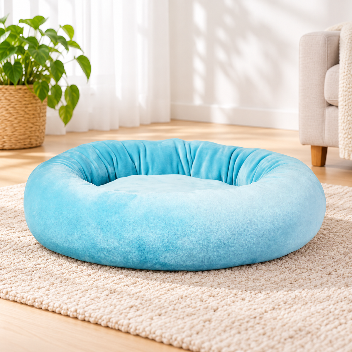 Soft Squishy Round Pet Bed