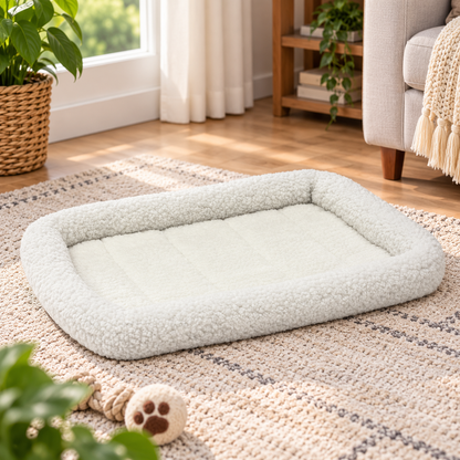 Cozy Bolster Crate Dog Bed