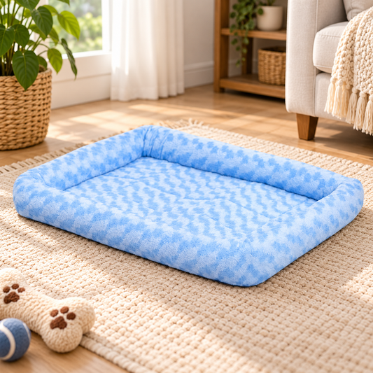 Cozy Bolster Crate Dog Bed