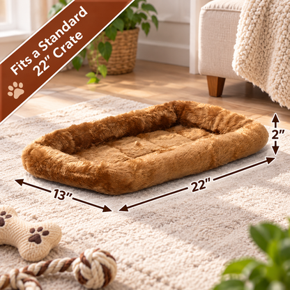 Cozy Bolster Crate Dog Bed